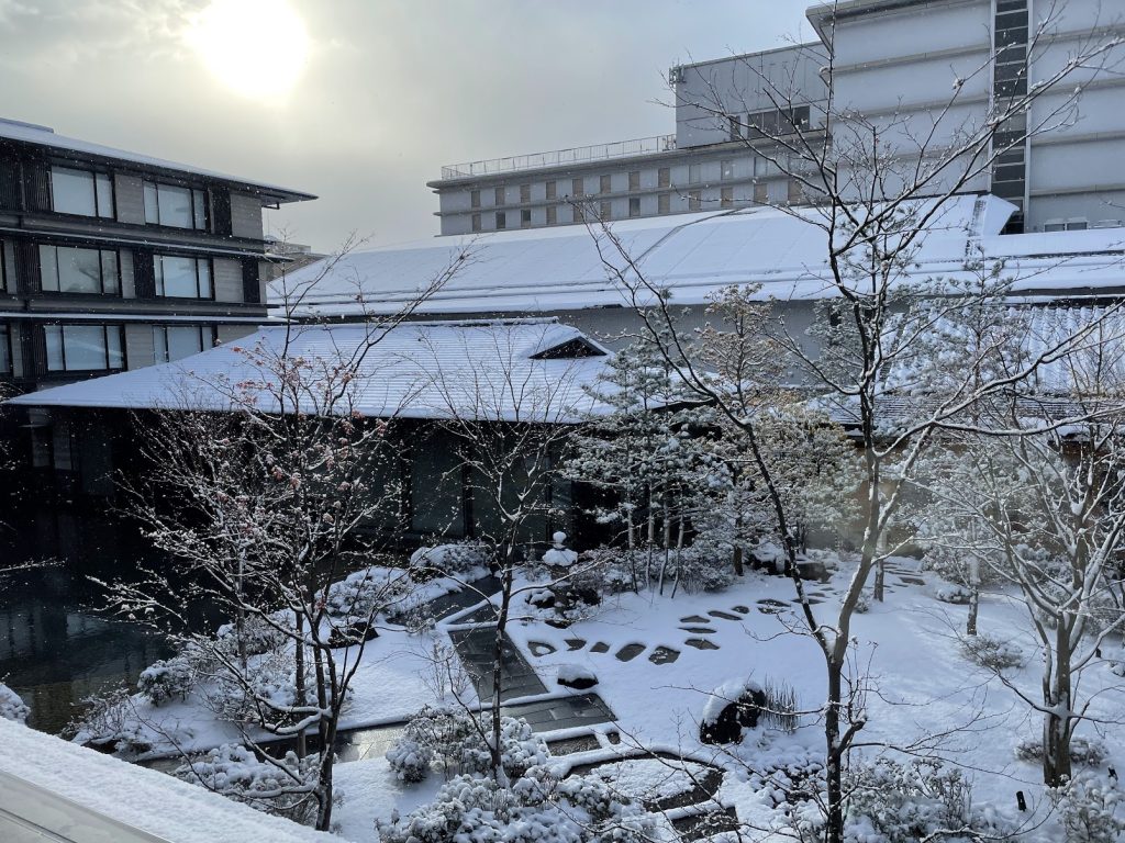 HOTEL THE MITSUI KYOTO 雪 ガーデンビュー